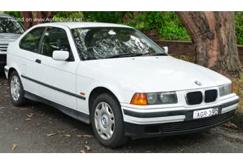 المواصفات والتفاصيل التقنية الكاملة 1996 BMW 3 Series Compact (E36) 318ti (140 Hp) Automatic