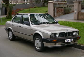 Full specifications and technical details 1987 BMW 3 Series Sedan (E30, facelift 1987) 324d (86 Hp)