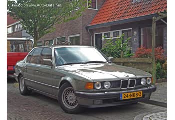 Full specifications and technical details 1986 BMW 7 Series (E32) 735i (211 Hp) cat Automatic