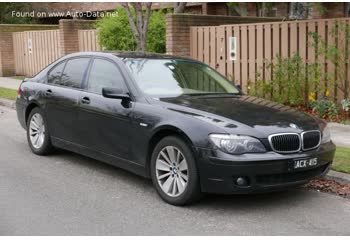 المواصفات والتفاصيل التقنية الكاملة 2005 BMW 7 Series (E65, facelift 2005) 730i (258 Hp) Steptronic