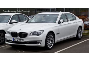 المواصفات والتفاصيل التقنية الكاملة 2012 BMW 7 Series (F01 LCI, facelift 2012) 730d (258 Hp) Steptronic