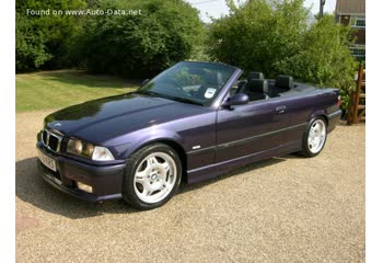 المواصفات والتفاصيل التقنية الكاملة 1994 BMW M3 Convertible (E36) 3.0i (286 Hp)