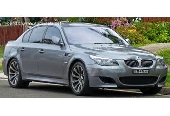 Full specifications and technical details 2007 BMW M5 (E60 LCI, facelift 2007) 5.0 V10 (500 Hp)