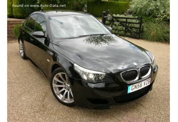 المواصفات والتفاصيل التقنية الكاملة 2005 BMW M5 (E60) 5.0 V10 (507 Hp) SMG