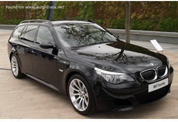 Full specifications and technical details 2007 BMW M5 Touring (E61 LCI, facelift 2007) 5.0 V10 (507 Hp) SMG