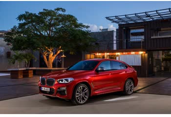 Full specifications and technical details 2018 BMW X4 (G02) M40i (354 Hp) xDrive Steptronic