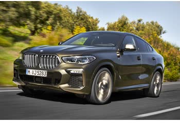 Vollständige Spezifikationen und technische Details 2019 BMW X6 (G06) M50i (530 Hp) xDrive Steptronic