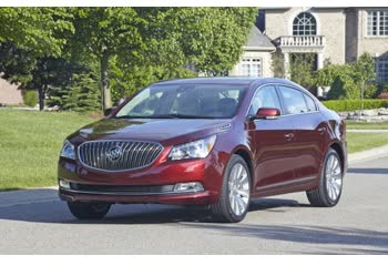 Full specifications and technical details 2014 Buick LaCrosse II (facelift 2014) 3.6 V6 (304 Hp) AWD Automatic