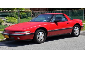 Full specifications and technical details 1988 Buick Reatta Coupe 3.8 i V6 (173 Hp)