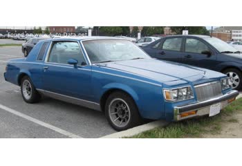 Full specifications and technical details 1981 Buick Regal II Coupe (facelift 1981) 5.0 V8 (152 Hp) Automatic