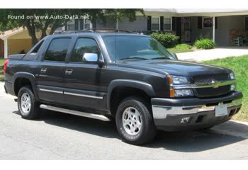 المواصفات والتفاصيل التقنية الكاملة 2001 Chevrolet Avalanche 5.3 i V8 (294 Hp) 4WD