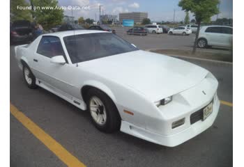 Full specifications and technical details 1991 Chevrolet Camaro III (facelift 1991) RS 3.1 V6 MFI (140 Hp)