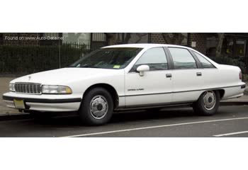 المواصفات والتفاصيل التقنية الكاملة 1990 Chevrolet Caprice 5.7 i V8 (264 Hp)