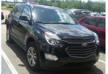 المواصفات والتفاصيل التقنية الكاملة 2016 Chevrolet Equinox II (facelift 2016) 2.4 (184 Hp) AWD Automatic