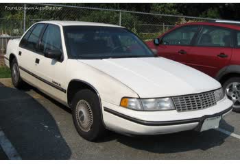 Full specifications and technical details 1989 Chevrolet Lumina 3.1 i V6 (162 Hp)