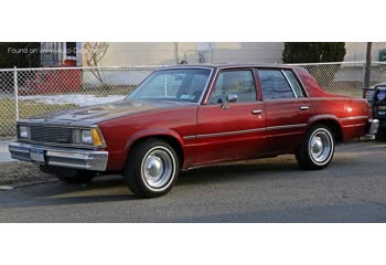 المواصفات والتفاصيل التقنية الكاملة 1981 Chevrolet Malibu IV Sedan (facelift 1981) 3.8 V6 (110 Hp) CAT Automatic