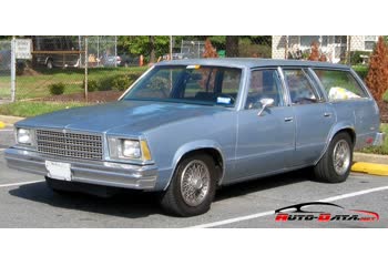 Full specifications and technical details 1978 Chevrolet Malibu IV Station Wagon 3.3 V6 (94 Hp) CAT