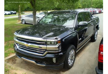 Full specifications and technical details 2016 Chevrolet Silverado 1500 III (facelift 2016) Crew Cab Short Box 5.3 V8 EcoTec3 (355 Hp) Automatic 6-speed