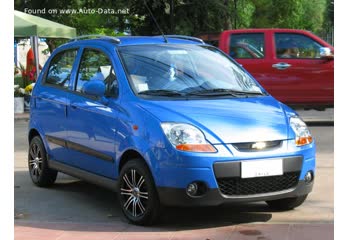 المواصفات والتفاصيل التقنية الكاملة 2005 Chevrolet Spark II 0.8 i (52 Hp) Automatic