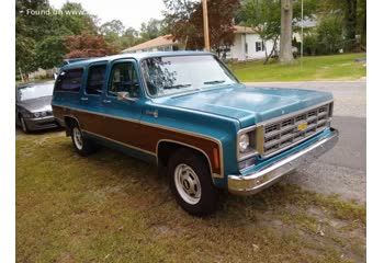 Full specifications and technical details 1973 Chevrolet Suburban (C/K) 5.7L V8 (160 Hp)