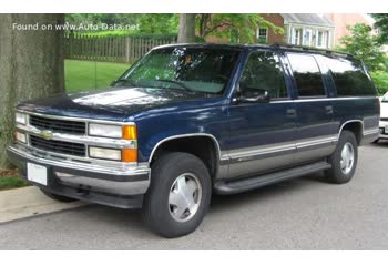 Full specifications and technical details 1991 Chevrolet Suburban (GMT400) 7.4 i V8 (230 Hp)