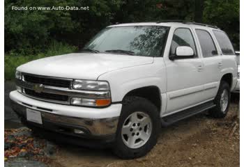 Full specifications and technical details 2004 Chevrolet Tahoe (GMT820) 5.3 i V8 (300 Hp)