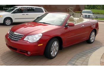 المواصفات والتفاصيل التقنية الكاملة 2007 Chrysler Sebring Convertible (JS) 2.4i 16V (172 Hp)