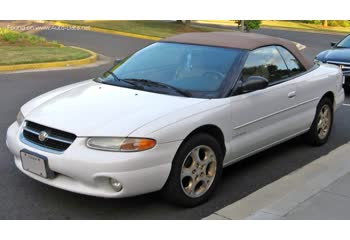 Full specifications and technical details 1996 Chrysler Sebring Convertible (JX) 2.5 V6 24V (168 Hp) Automatic