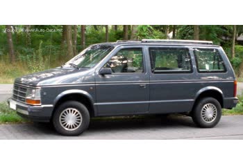 المواصفات والتفاصيل التقنية الكاملة 1988 Chrysler Voyager I 3.0 V6 (144 Hp) Automatic