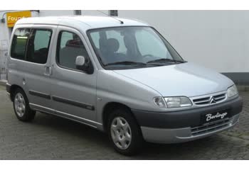 المواصفات والتفاصيل التقنية الكاملة 1997 Citroen Berlingo I (Phase I, 1996) 1.8i (90 Hp)