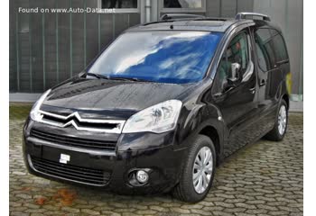 المواصفات والتفاصيل التقنية الكاملة 2009 Citroen Berlingo II (Phase I, 2008) 1.6 VTi (120 Hp)