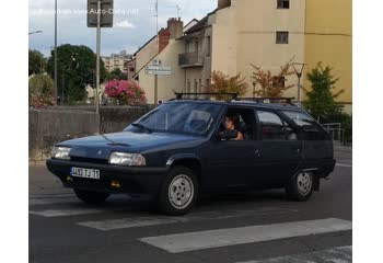 Full specifications and technical details 1990 Citroen BX I Break (Phase II, 1987) 19 D (71 Hp) 4x4