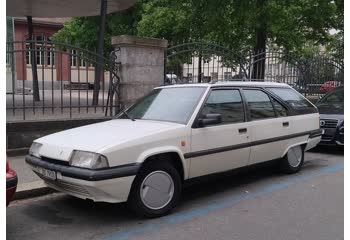 Full specifications and technical details 1985 Citroen BX I Break (Phase I, 1986) 19 TRS (105 Hp)