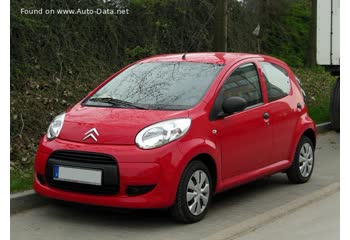 Full specifications and technical details 2008 Citroen C1 I (Phase II, 2008 5-door) 1.0i (68 Hp) SensoDrive