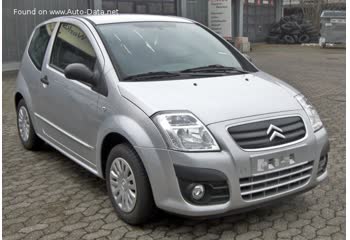 المواصفات والتفاصيل التقنية الكاملة 2008 Citroen C2 I (Phase II, 2008) VTS 1.6 HDi (109 Hp) FAP