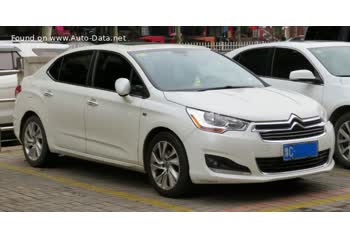 المواصفات والتفاصيل التقنية الكاملة 2012 Citroen C4 L Sedan (Phase I, 2012) 1.6 VTi 16V (116 Hp)