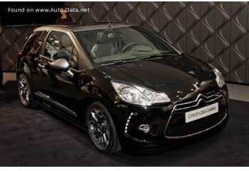 المواصفات والتفاصيل التقنية الكاملة 2012 Citroen DS 3  (Phase I) Cabrio 1.6 VTi (120 Hp)