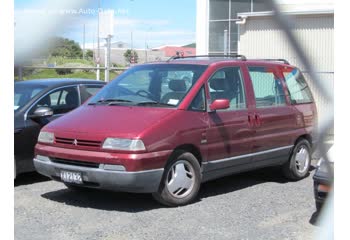 المواصفات والتفاصيل التقنية الكاملة 1994 Citroen Evasion (22) 2.0 Turbo C.T. (147 Hp)