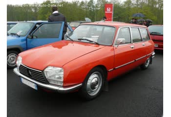 Full specifications and technical details 1971 Citroen GS Break 1.0 (56 Hp)