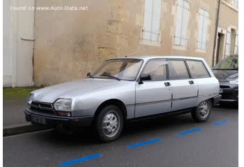 المواصفات والتفاصيل التقنية الكاملة 1980 Citroen GSA Break A Spezial (56 Hp)