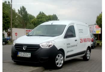 المواصفات والتفاصيل التقنية الكاملة 2013 Dacia Dokker Van 1.2 TCe (115 Hp)