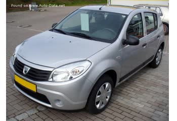 Vollständige Spezifikationen und technische Details 2008 Dacia Sandero I 1.4 MPI (72 Hp) LPG