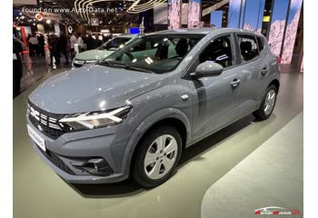 المواصفات والتفاصيل التقنية الكاملة 2022 Dacia Sandero III (facelift 2022) 1.0 TCe 90 (91 Hp) CVT