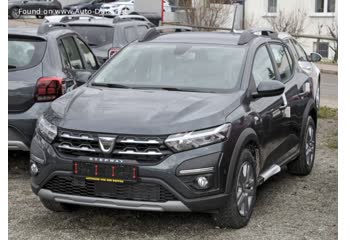 المواصفات والتفاصيل التقنية الكاملة 2021 Dacia Sandero III Stepway 1.0 TCe (91 Hp) CVT