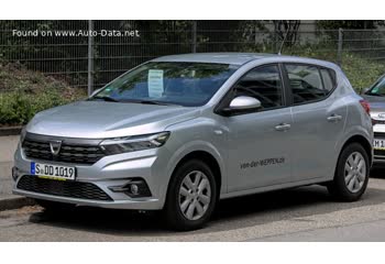 المواصفات والتفاصيل التقنية الكاملة 2021 Dacia Sandero III 1.0 TCe (91 Hp) CVT