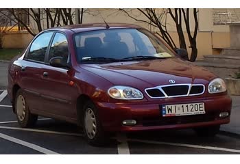 المواصفات والتفاصيل التقنية الكاملة 1997 Daewoo Lanos (KLAT) 1.6 16V (106 Hp)