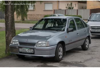 Full specifications and technical details 1986 Daewoo Racer Hatchback 1.5 (89 Hp)