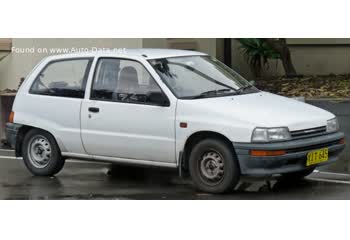 المواصفات والتفاصيل التقنية الكاملة 1987 Daihatsu Charade III 1.0 (G100) (54 Hp)