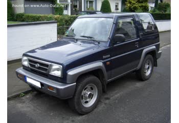 المواصفات والتفاصيل التقنية الكاملة 1988 Daihatsu Feroza Hard Top (F300) 1.6 i 16V (95 Hp)