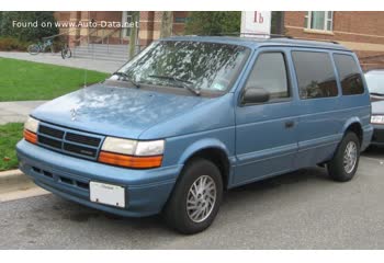 Vollständige Spezifikationen und technische Details 1991 Dodge Caravan II SWB 3.0 V6 (144 Hp) 4x4 Automatic